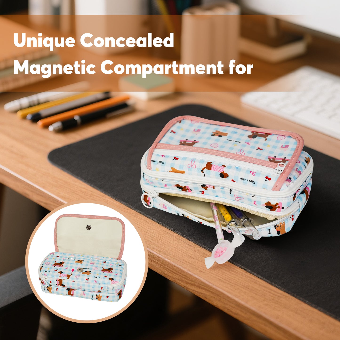 YOBRO Big Capacity Pencil Case, Large Pencil Pouch, 9-Layer Organizer Pencil Case, for School, Exams & Art Supplies