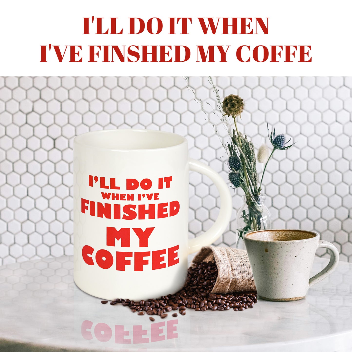 YOBRO 67Oz Extra Large Coffee Mug, Giantic Ceramic Mugs for Coffee Lovers, Great Father Day Gifts, Big Coffee Cups, Oversized Novelty Joke Mug, Funny Gag Gift for Men, Office Gift for Coworkers, Blue or Red