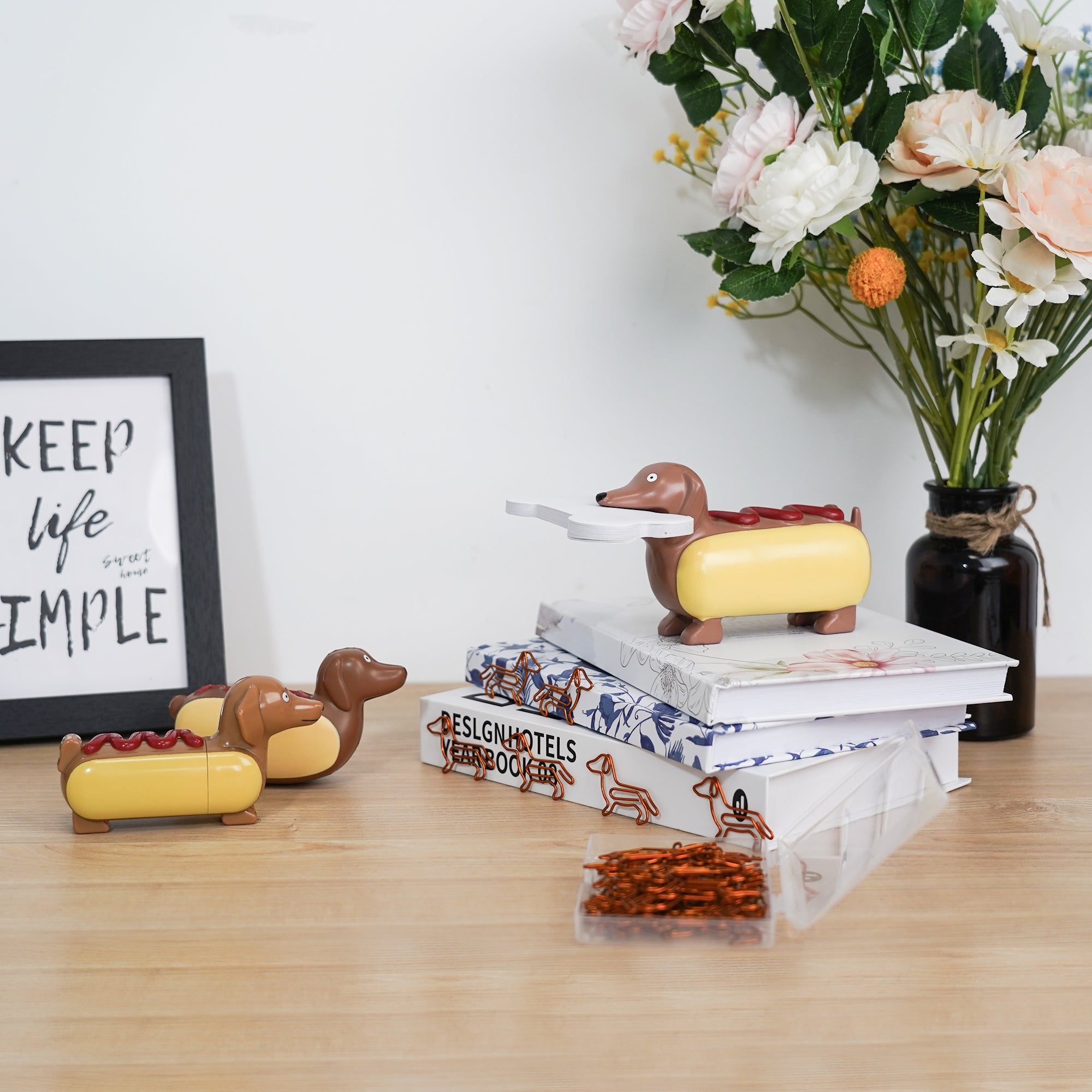 Cute Gift Hot Dog Set of 4