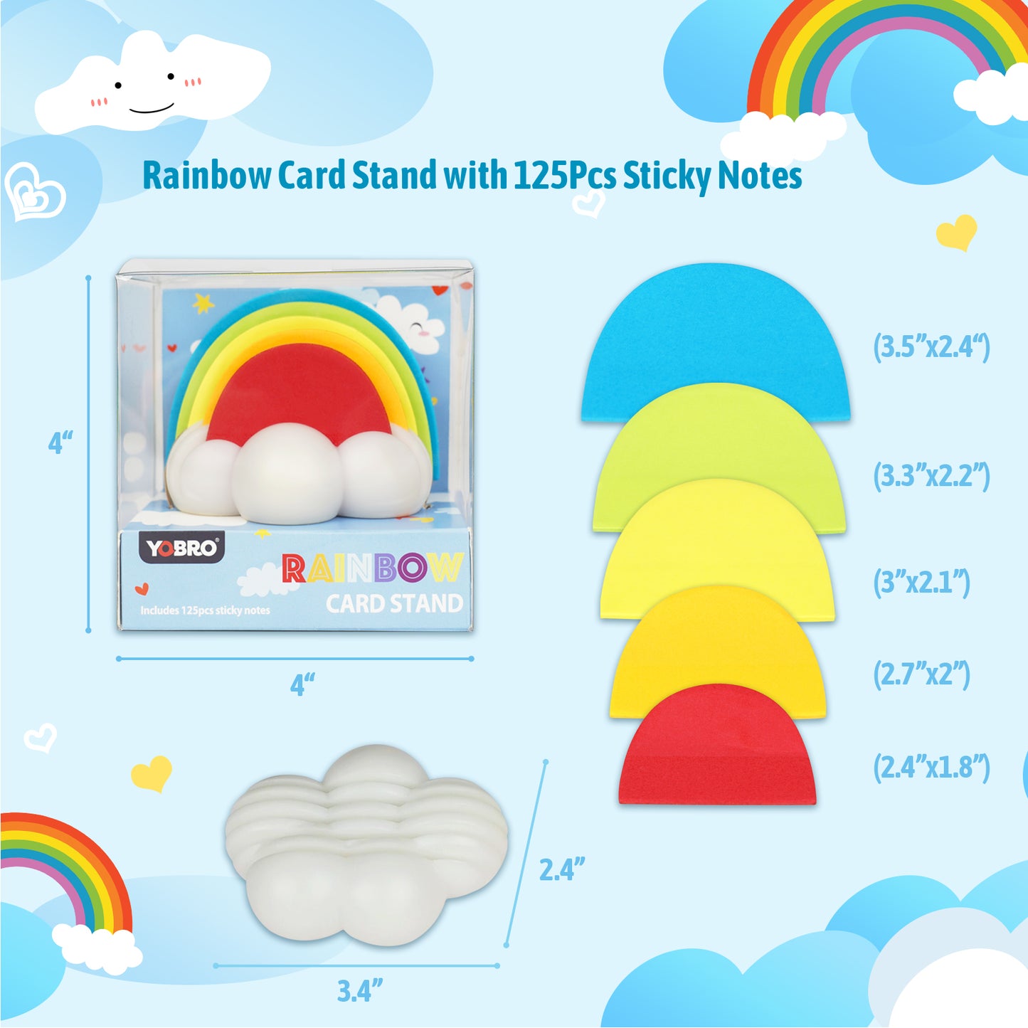 YOBRO Rainbow Card Stand WSG11542