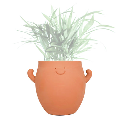 Mr.Smile Plant Pots with drainage-Large and  Small Sizes