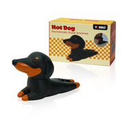 Dachshund Door Stopper, Laying Down Dog Door Stop, Black
