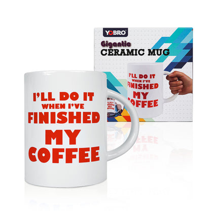 YOBRO 67Oz Extra Large Coffee Mug, Giantic Ceramic Mugs for Coffee Lovers, Great Father Day Gifts, Big Coffee Cups, Oversized Novelty Joke Mug, Funny Gag Gift for Men, Office Gift for Coworkers, Blue or Red