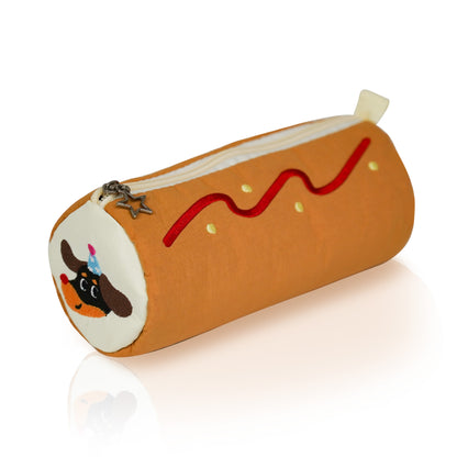 YOBRO Cute Pencil Pouch, Small Pencil Case with Zipper,Cute Hot Dog Pencil Case for Girls and Boys