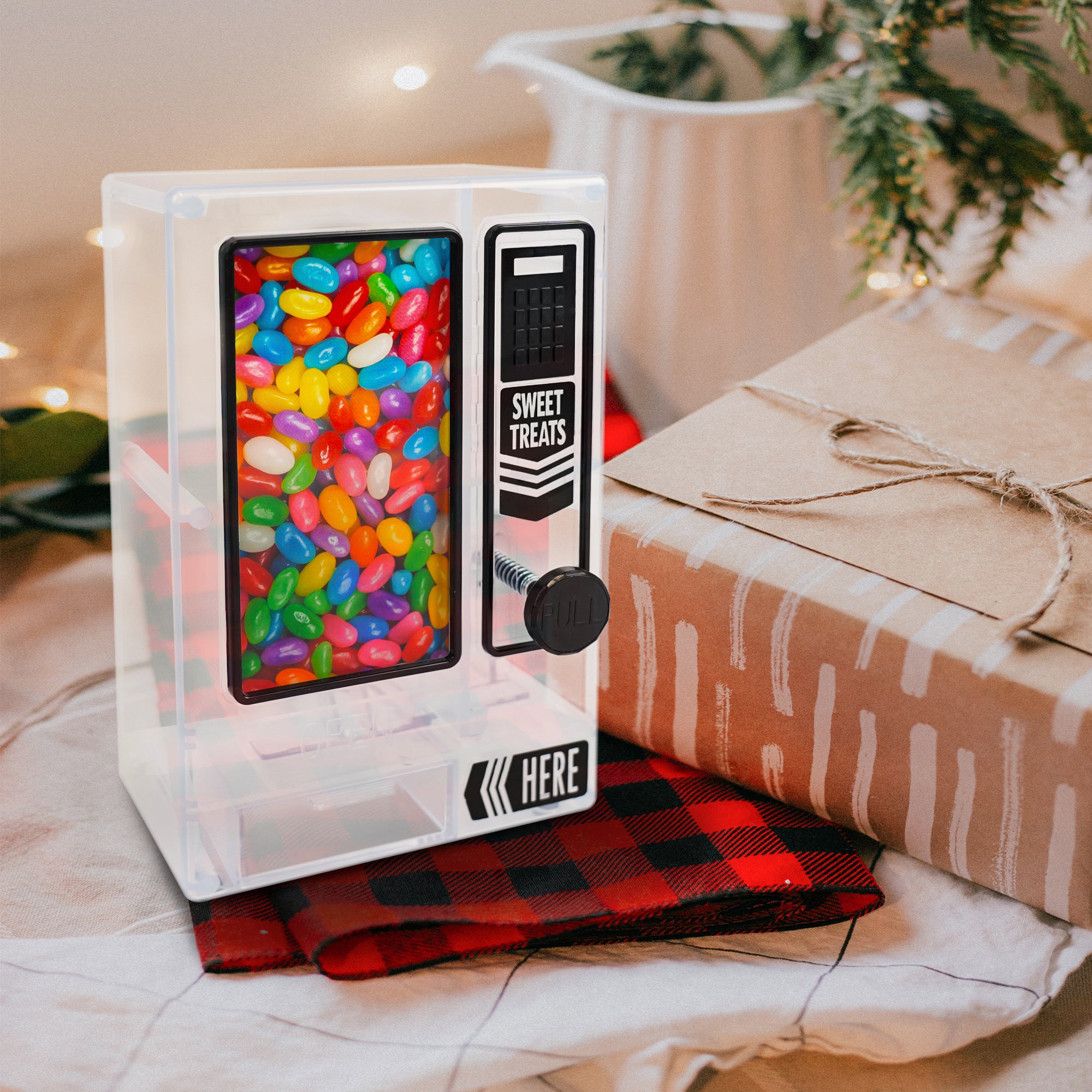 YOBRO Candy Dispenser, Cute Vending Machine for Desktop, Manual Candy Machine, Dispense Mini Candies, Birthday&Christmas Gift for Girls