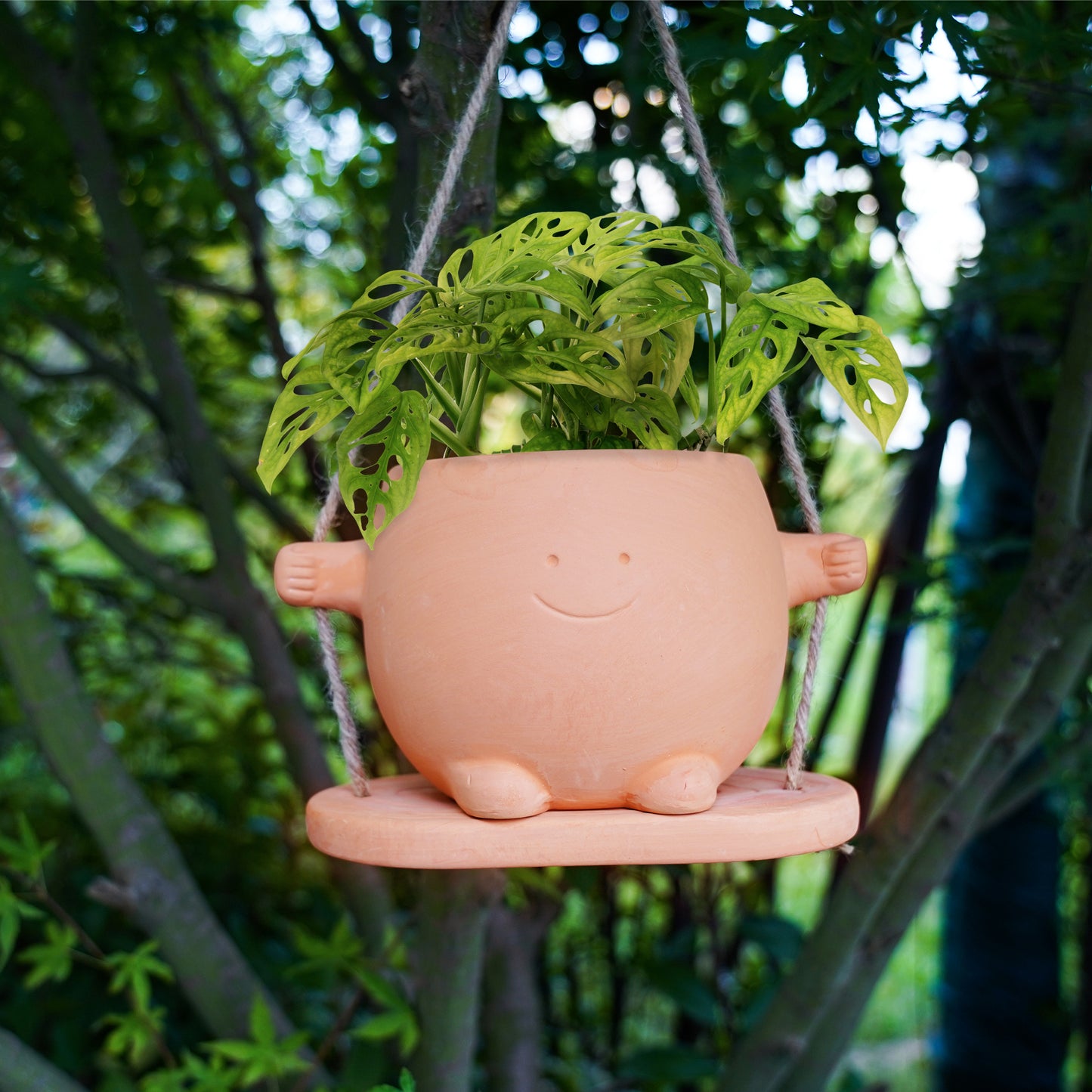 Mr.Smile Plant Pots with drainage-Large and  Small Sizes