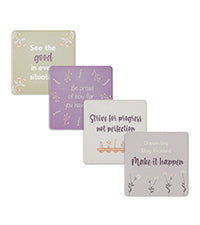 Positive Absorbent Drink Coasters Set of 4