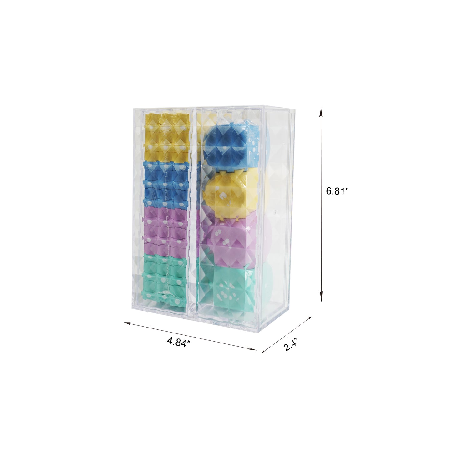 YOBRO Rainbow Stacking Blocks & Dice Game Set WSG12655