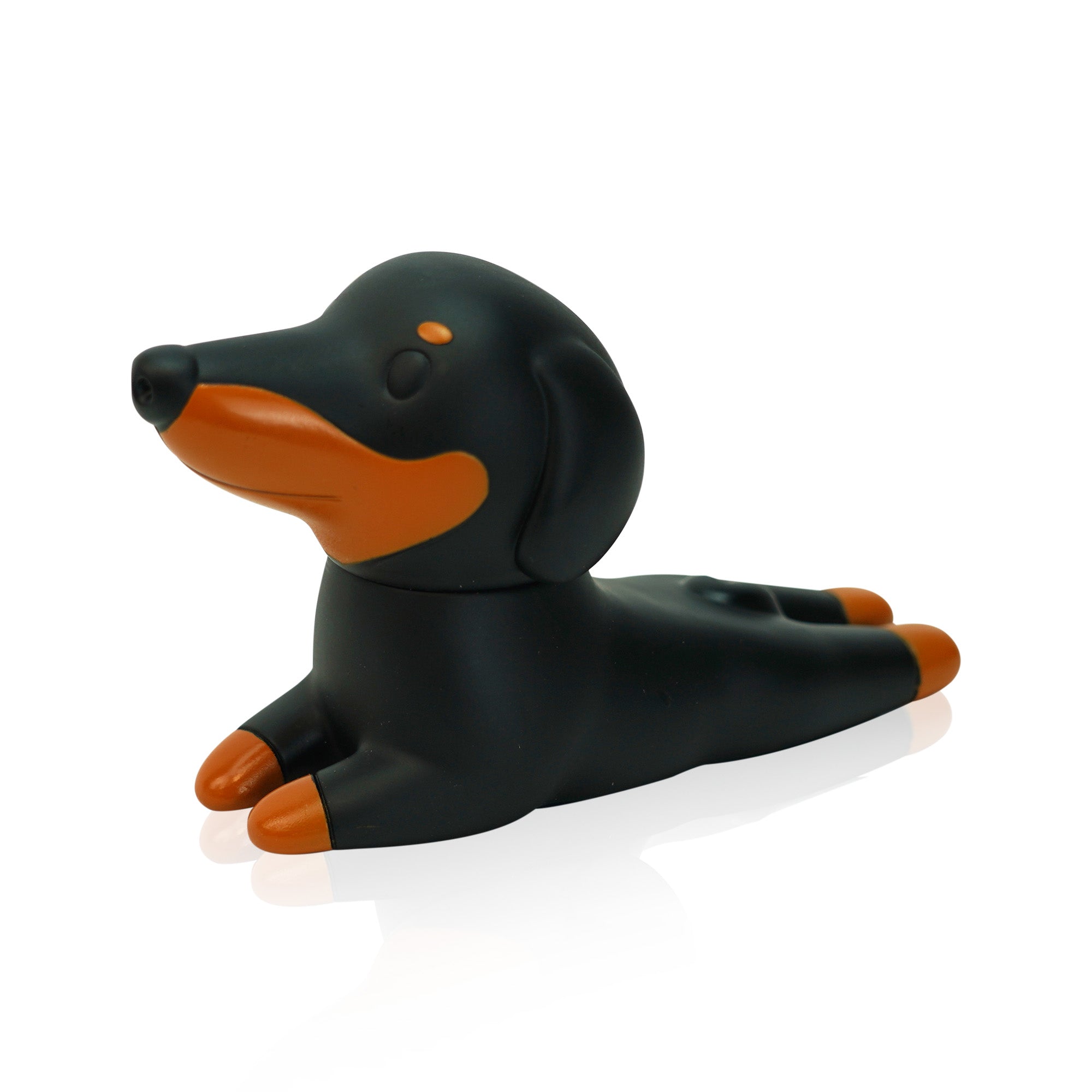 Dachshund Door Stopper, Laying Down Dog Door Stop, Black