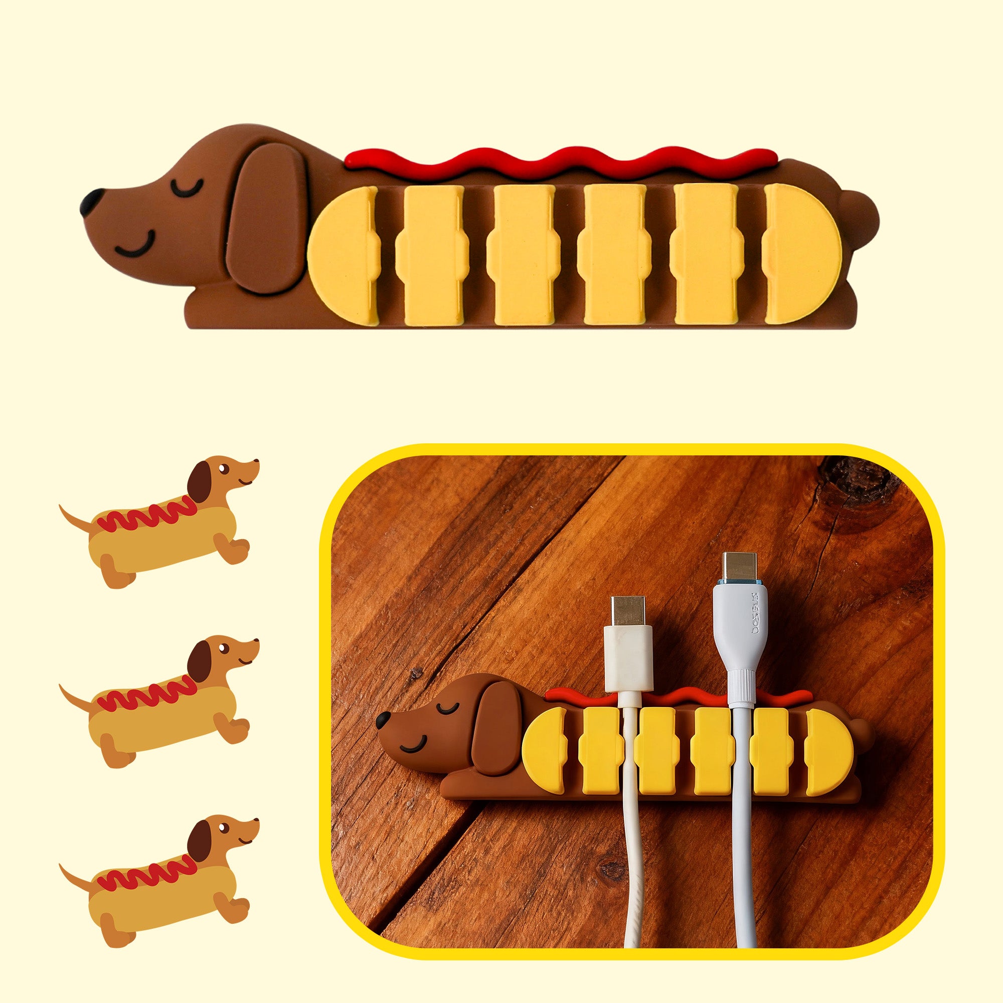 Hot Dog Cable Holder