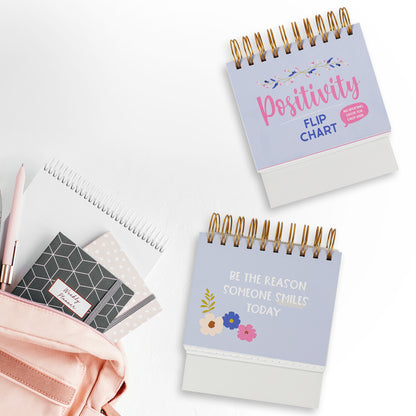 Positivity Motivational Weekly Calendar,Rose Blue