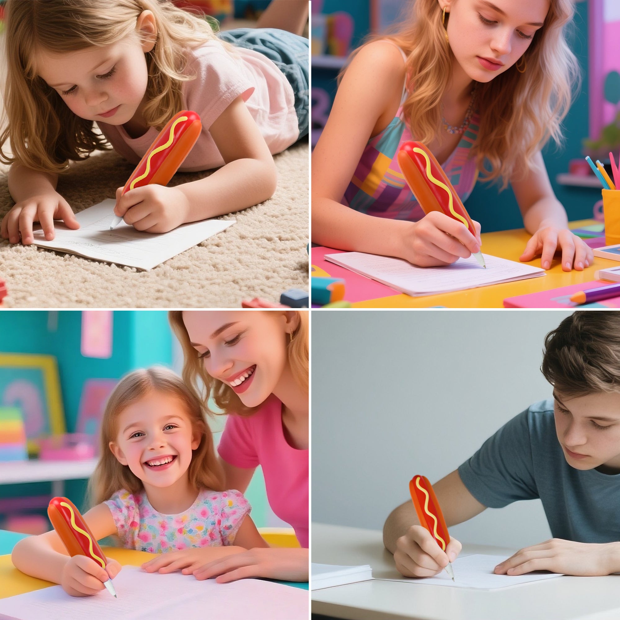 Hot Dog Bouncy Writing Pen