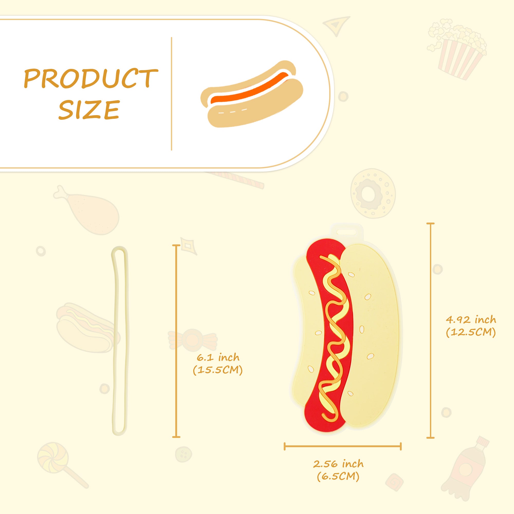 YORBO Hot Dog Luggage Tag