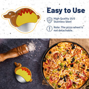 YOBRO Hot Dog Pizza Cutter Wheel, Funny Kitchen Gadgets and Kitchen Gifts, Gift for Dachshund Lovers