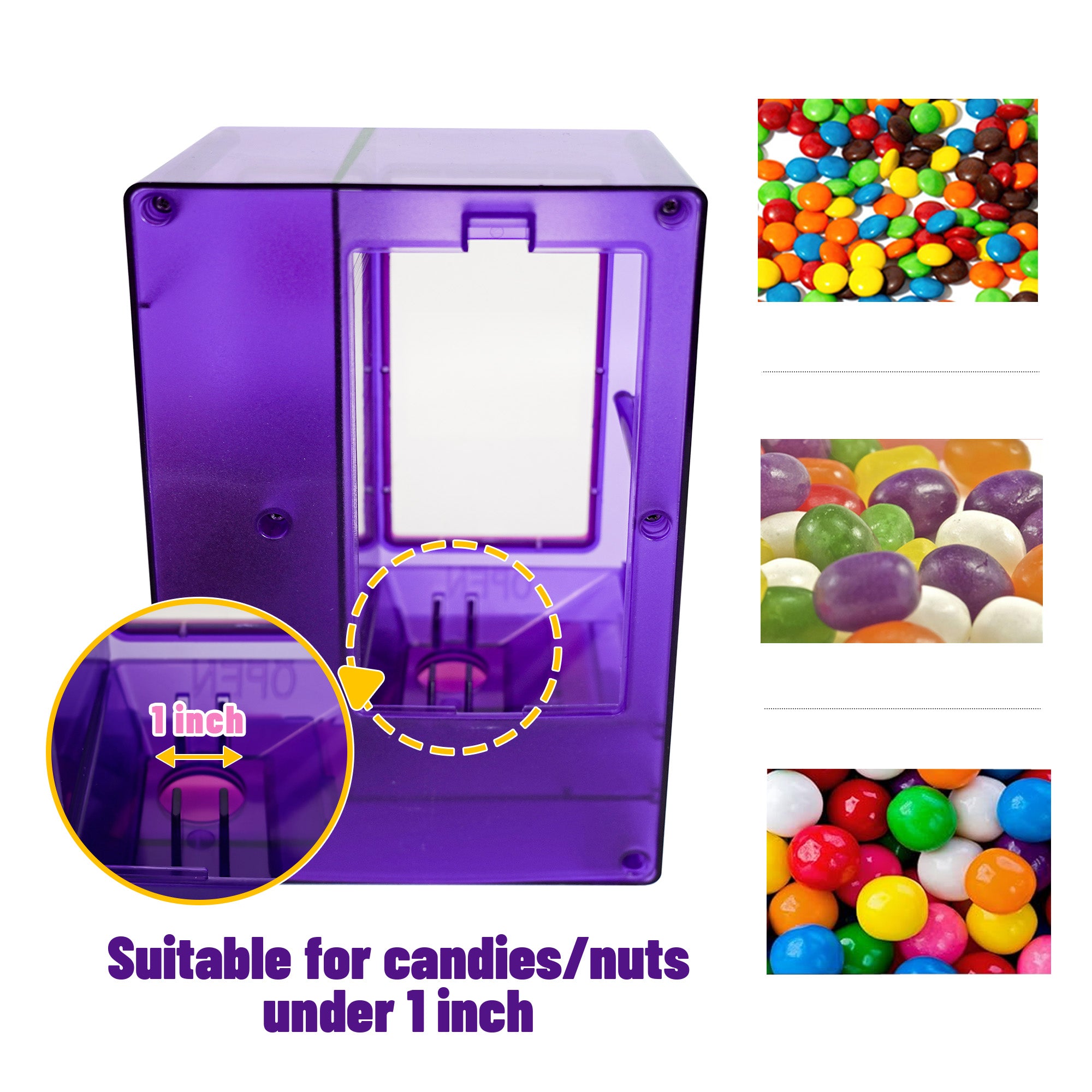 YOBRO Cute Candy Dispenser, Violet
