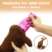 Dachshund Hot Water Bottle with Plush Cover, Cute Heat Pad for Pain Relief