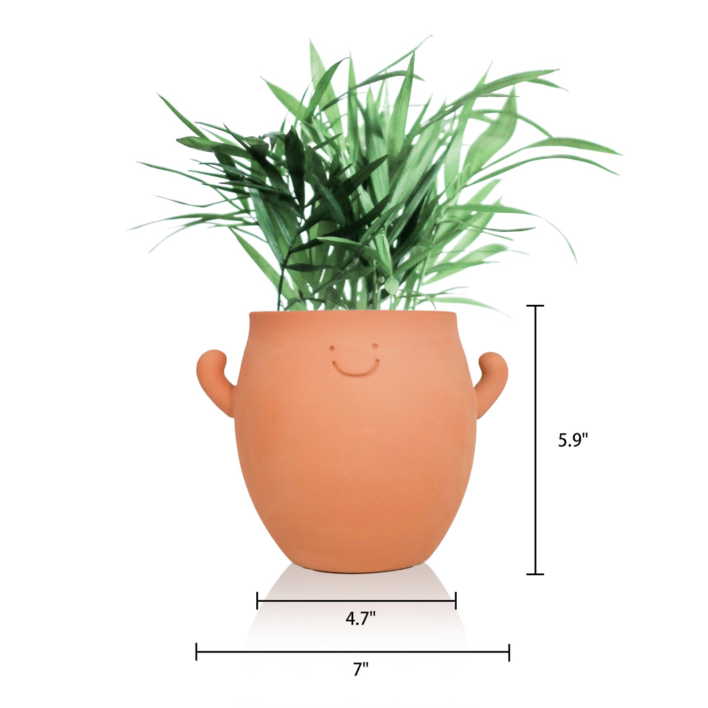 Mr.Smile Plant Pots with drainage-Large and  Small Sizes