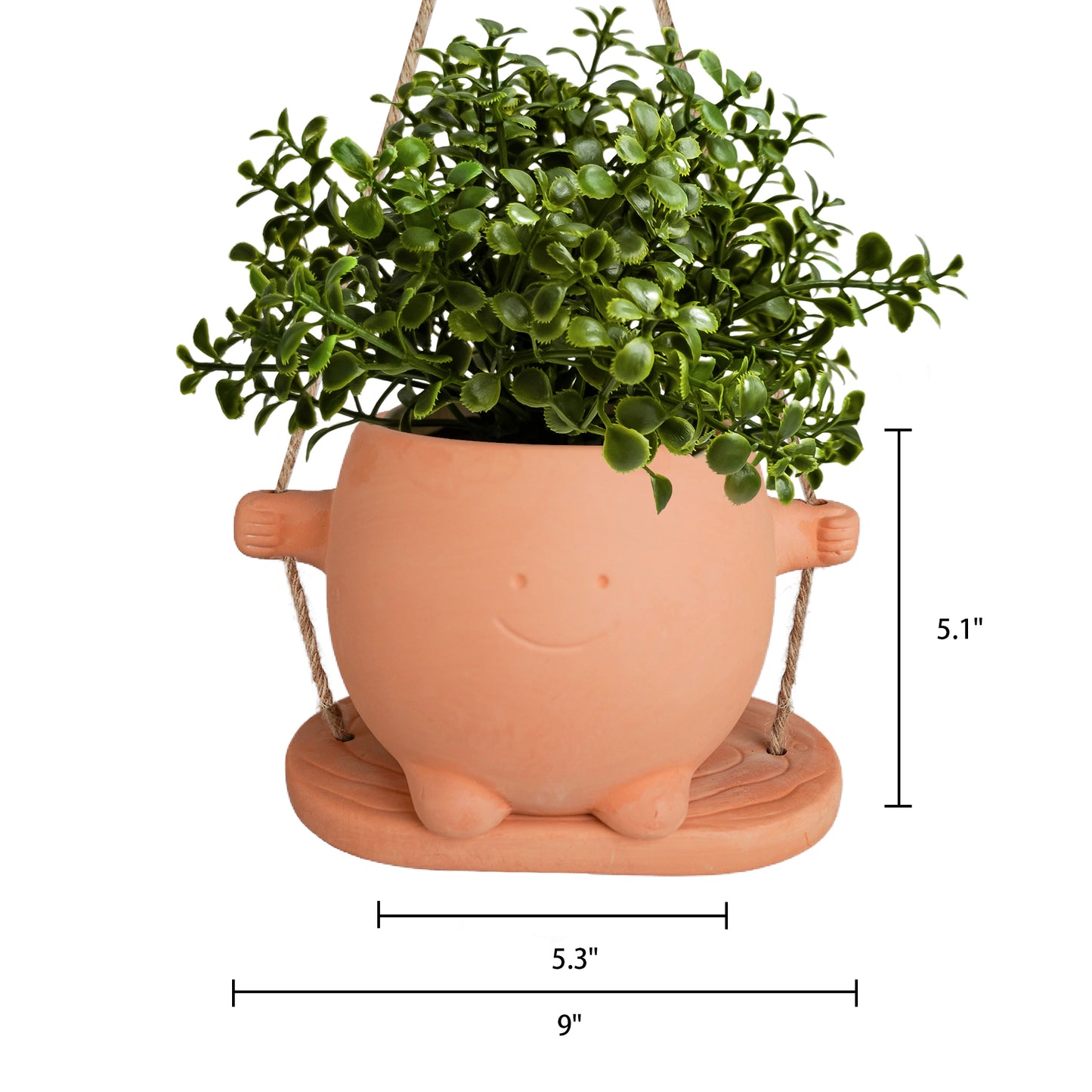 Mr.Smile Plant Pots with drainage-Large and  Small Sizes