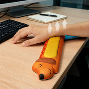 YOBRO Hot Dog Dachshund Wrist Rest for Keyboard – Funny Ergonomic Palm Support for Typing, Cute Desk Decor