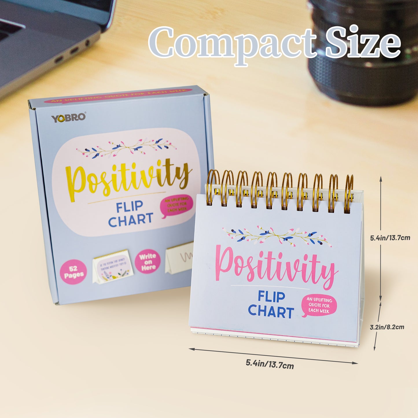 Positivity Motivational Weekly Calendar,Rose Blue