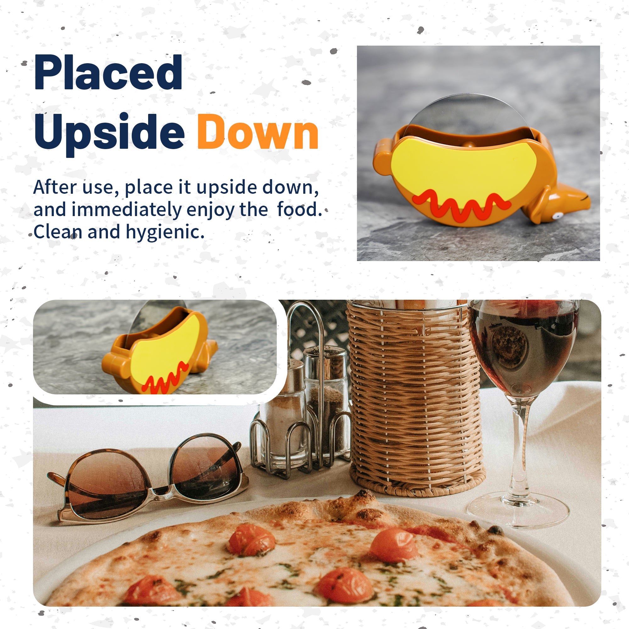 YOBRO Hot Dog Pizza Cutter Wheel, Funny Kitchen Gadgets and Kitchen Gifts, Gift for Dachshund Lovers