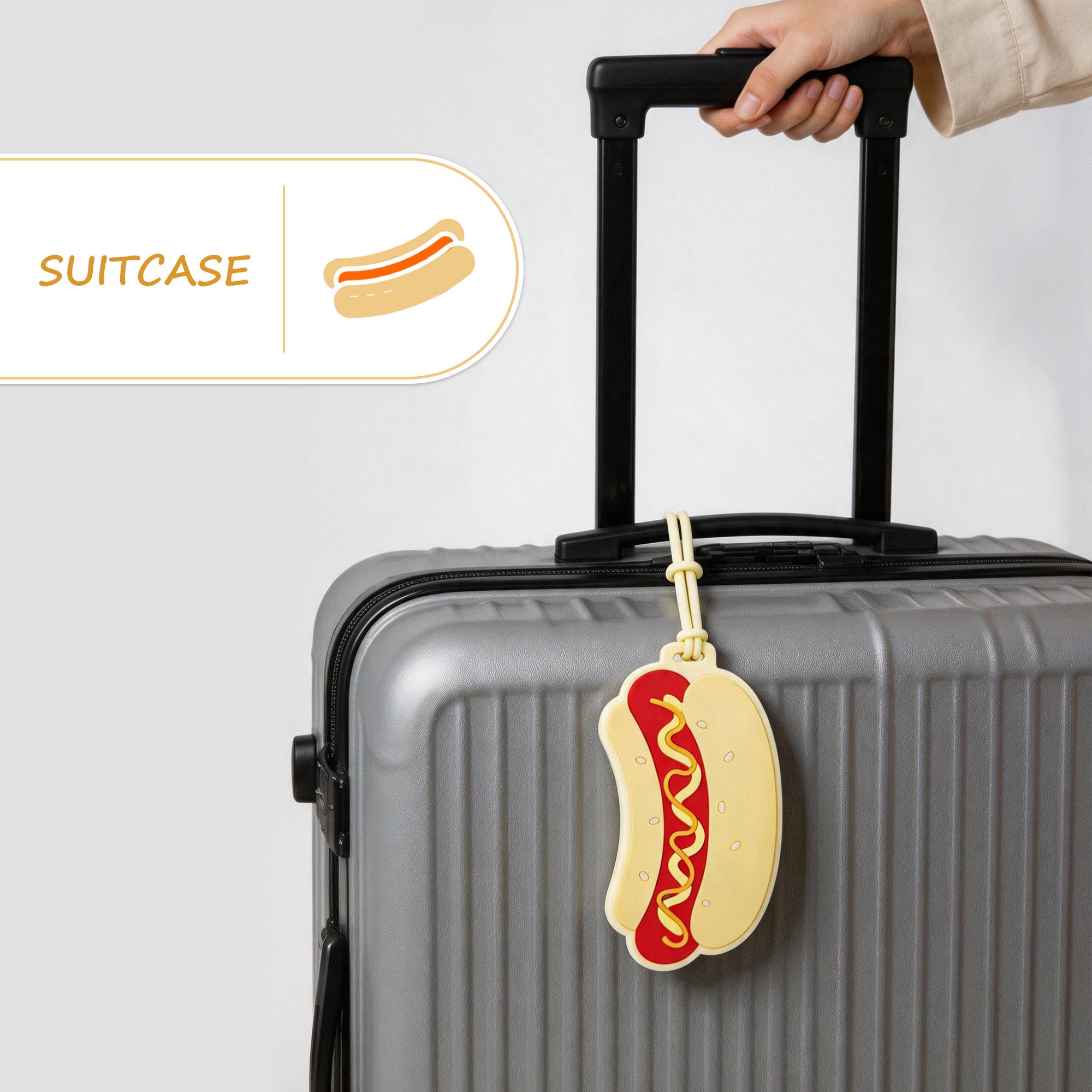 YORBO Hot Dog Luggage Tag