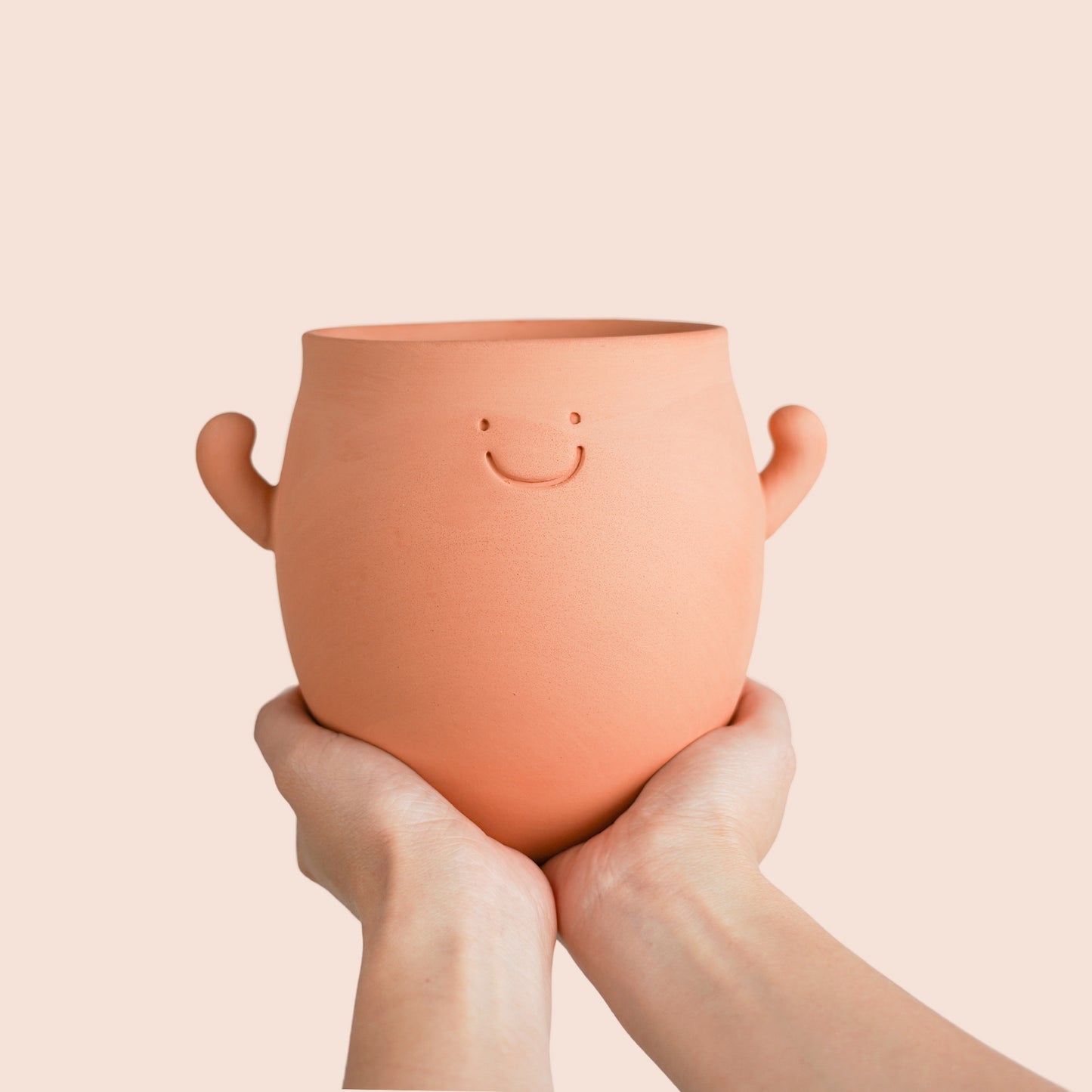 Mr.Smile Plant Pots with drainage-Large and  Small Sizes