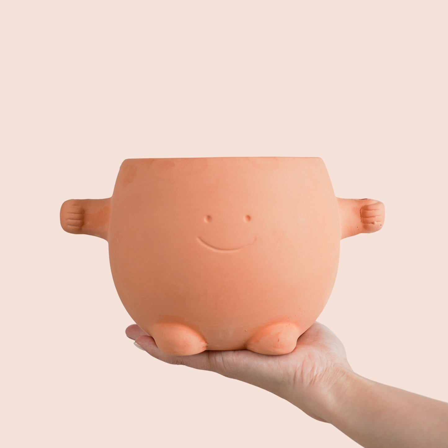 Mr.Smile Plant Pots with drainage-Large and  Small Sizes