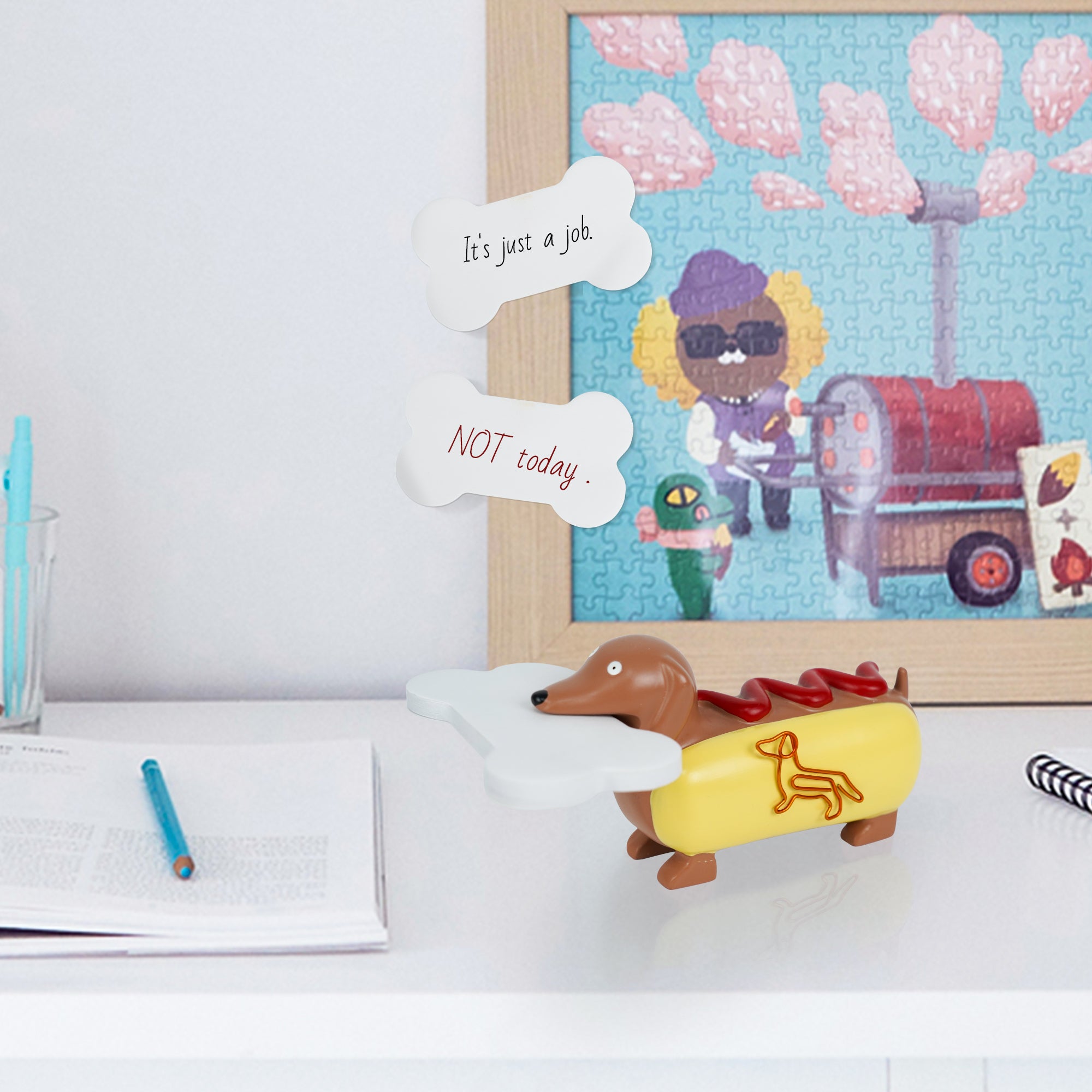 Cute Gift Hot Dog Note Holder