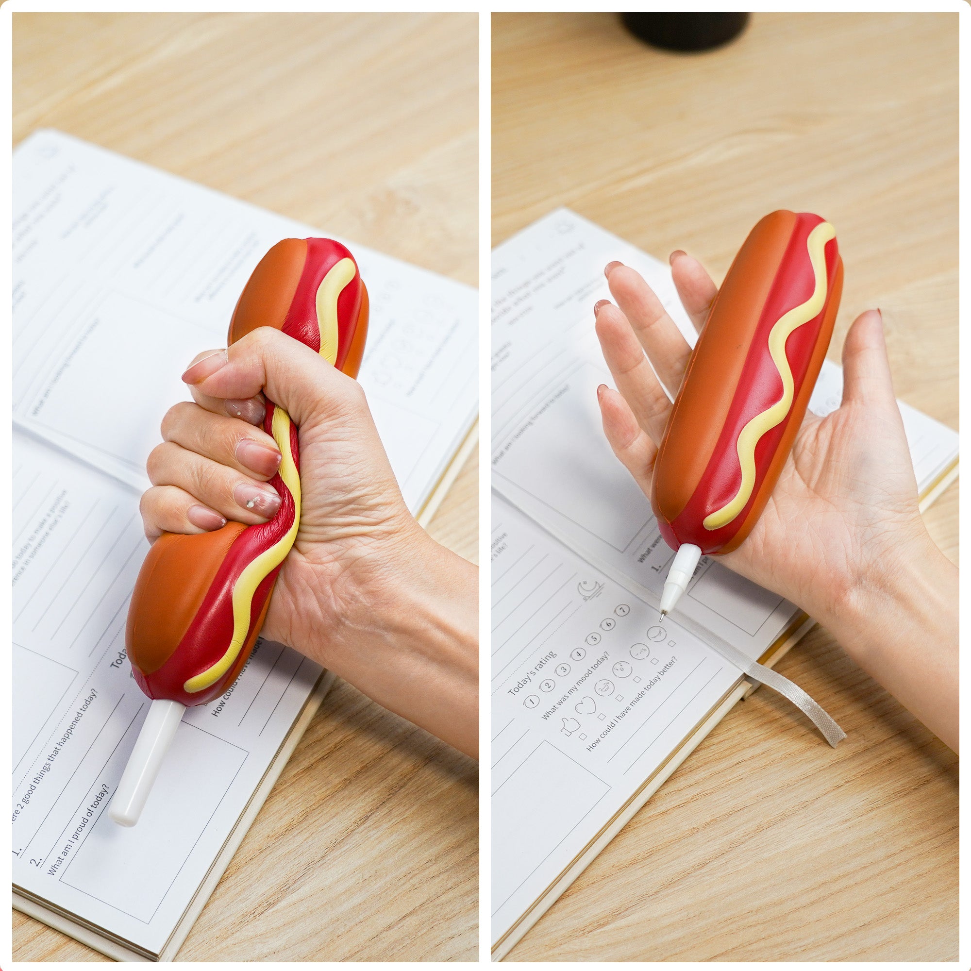 Hot Dog Bouncy Writing Pen