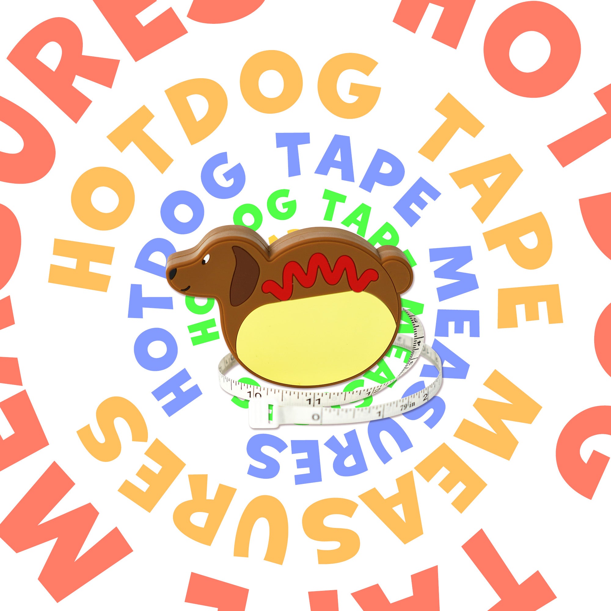 Hot Dog Tape Measure, 79 Inch (200cm)