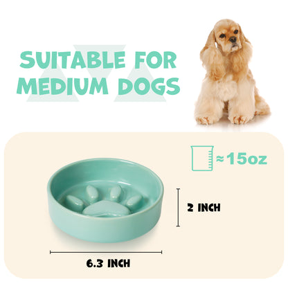 Cute Paw Dog Slow Feeder Bowl