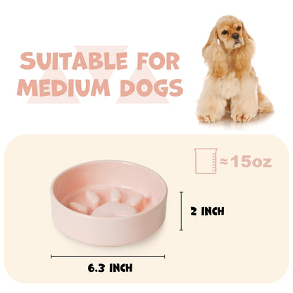 Cute Paw Dog Slow Feeder Bowl