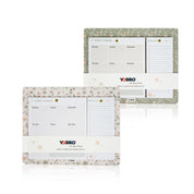 Bloc-notes hebdomadaires YOBRO Positivity avec repères magnétiques WSG13581