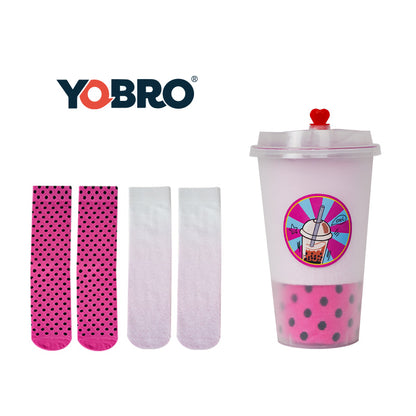 Chaussettes Bubble Tea YOBRO 4 couleurs WSG11386
