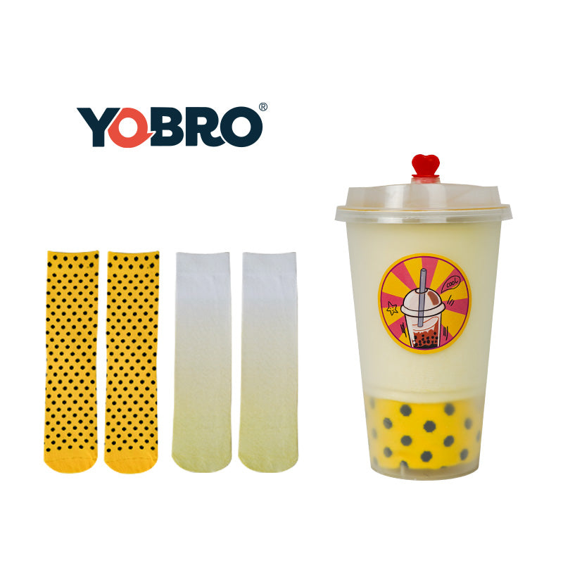 Chaussettes Bubble Tea YOBRO 4 couleurs WSG11386