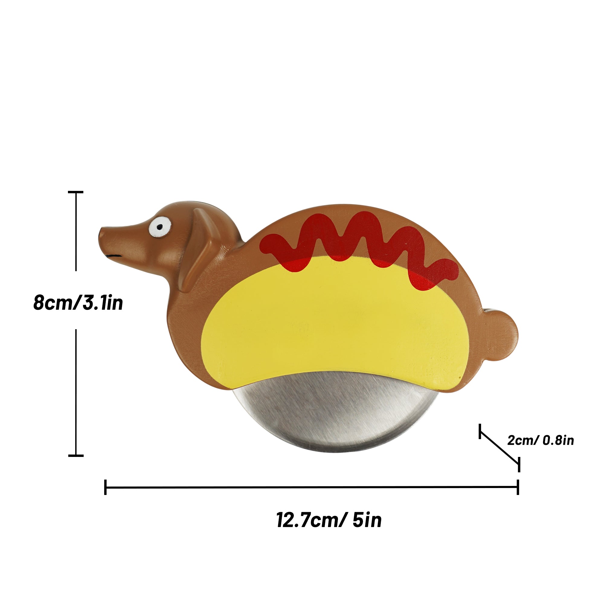 YOBRO Hot Dog Pizza Cutter Wheel, Funny Kitchen Gadgets and Kitchen Gifts, Gift for Dachshund Lovers