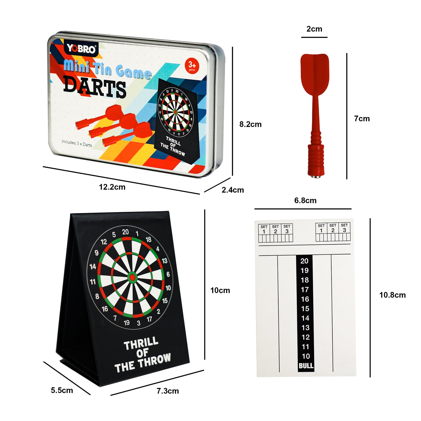 YOBRO Mini Tin Game-Dartboards WSG13258