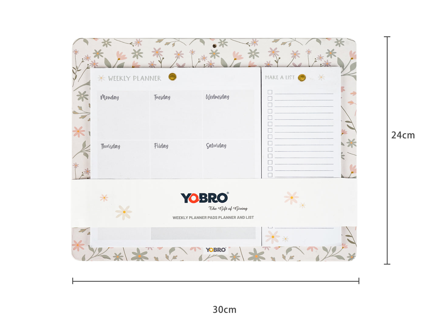 YOBRO Positivity Weekly Planner Pads with Magnetic Marks WSG13581