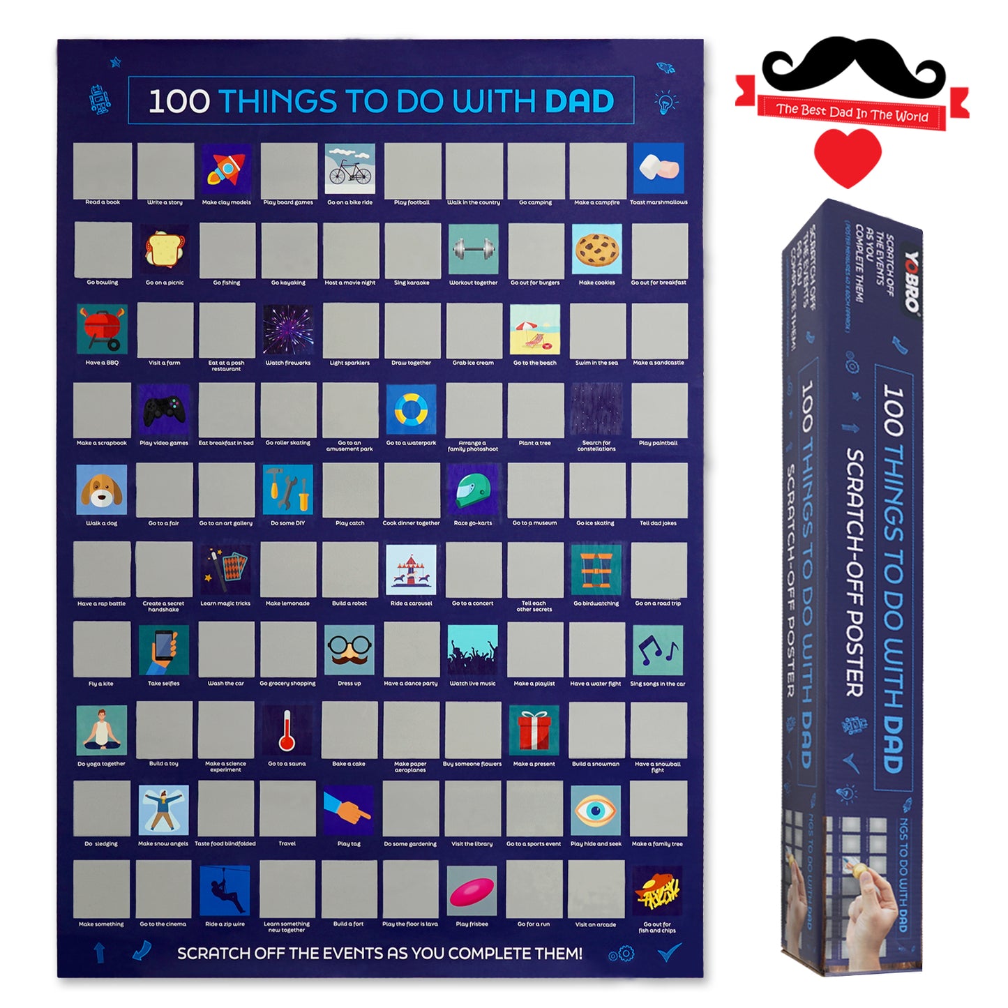 YOBRO 100 Things with Dad Poster WSG11279