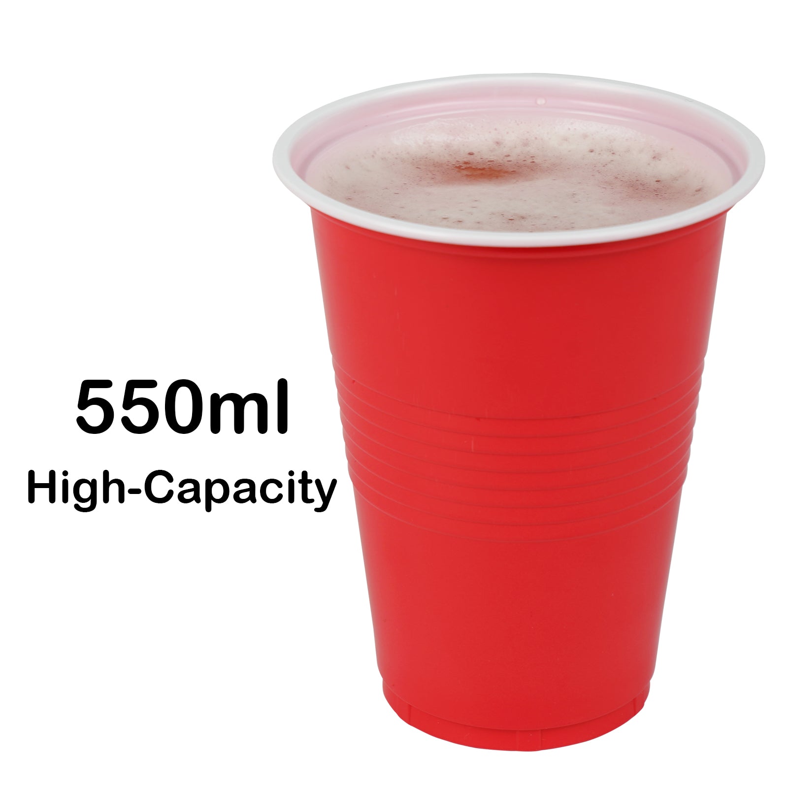 YOBRO Beer Pong Set Complete 12 Cups & 2 Red Balls America's #1 Drinking Game, Reusable