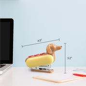 YOBRO Hot Dog Desktop Stapler for 12 Sheets Capacity with 1000 Pcs, Novelty Dachshund Stationery, Christmas Stocking Stuffers for Kids